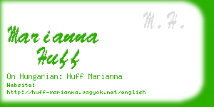 marianna huff business card